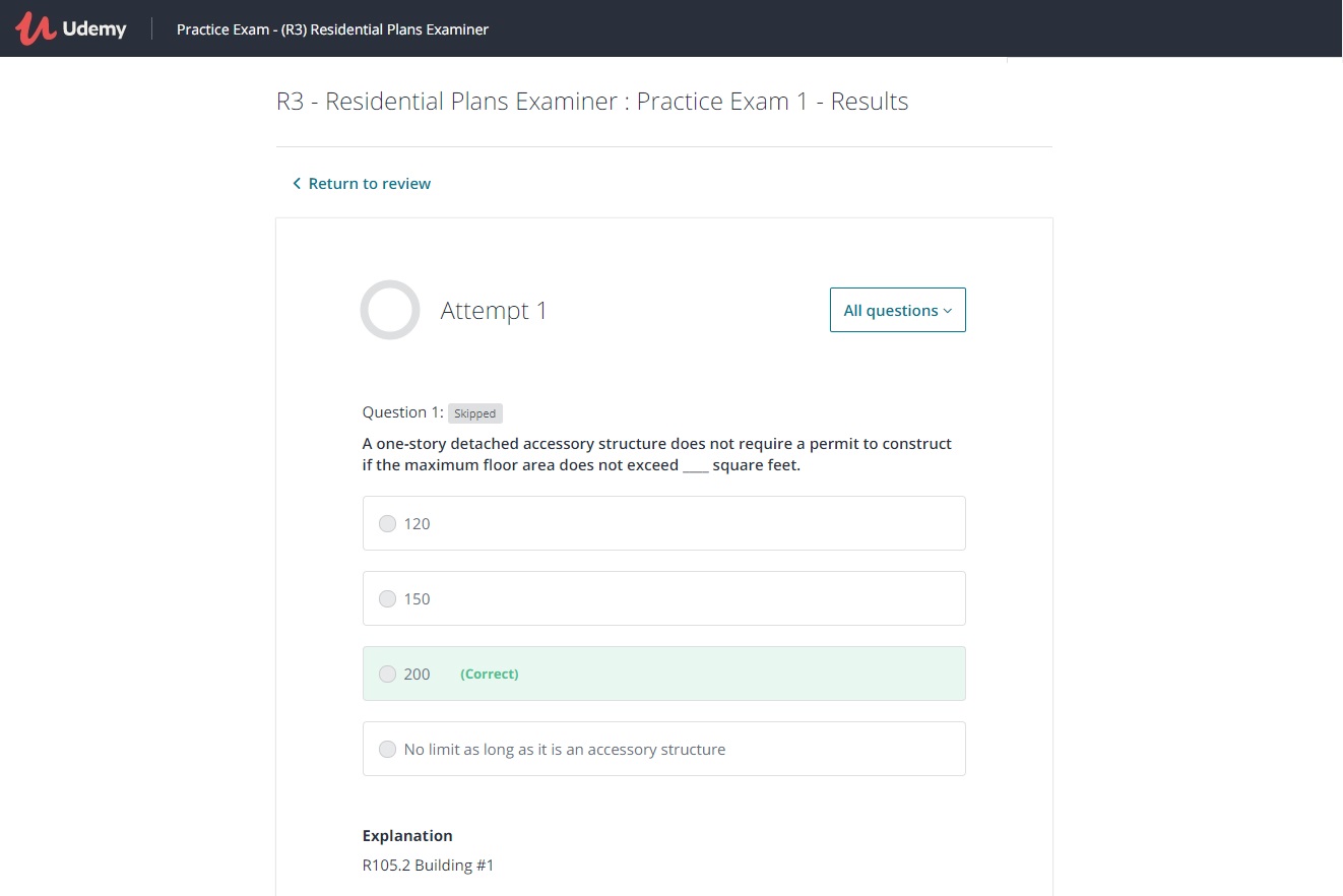 Practice Exam | R3 Residential Plans Examiner Certification – Building