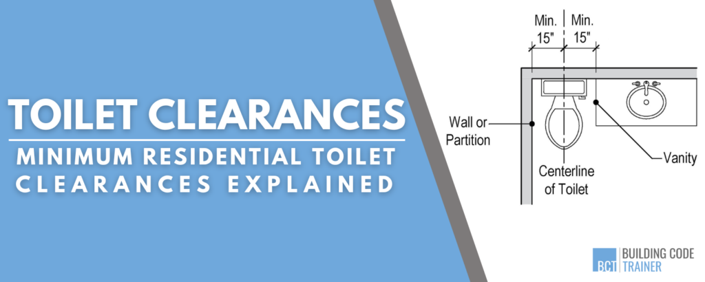 Minimum Toilet Clearances